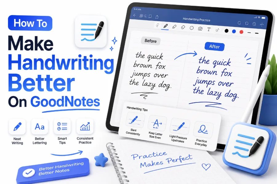 how to make handwriting better on goodnotes